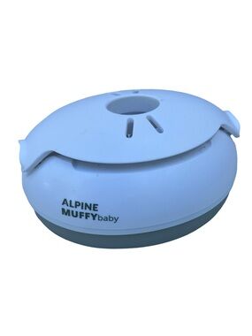 ALPINE MUFFY baby White & Light Gray REPLACEMENT ear muff single